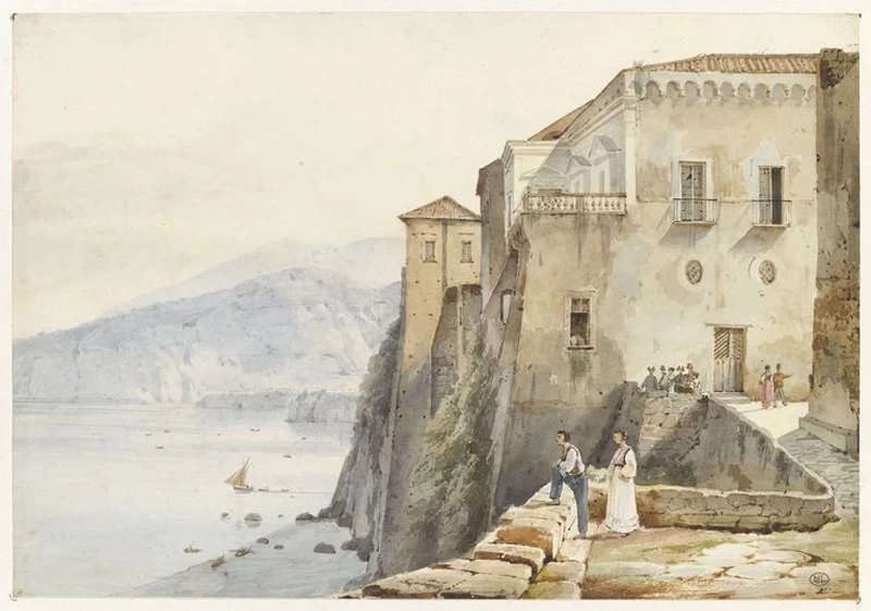 Veduta della casa della Coppa a Sorrento - Louvre Collections